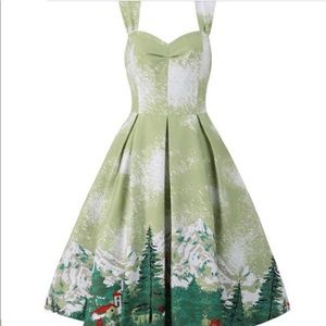 ModCloth Alpine Border Swing Dress